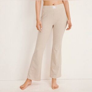 Jockey Generation Women's Organic Cotton Blend Flare Pants Oatmeal
Heather L NWT